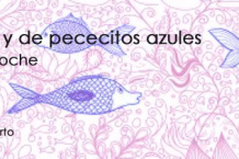 Rosas y de pececitos azules